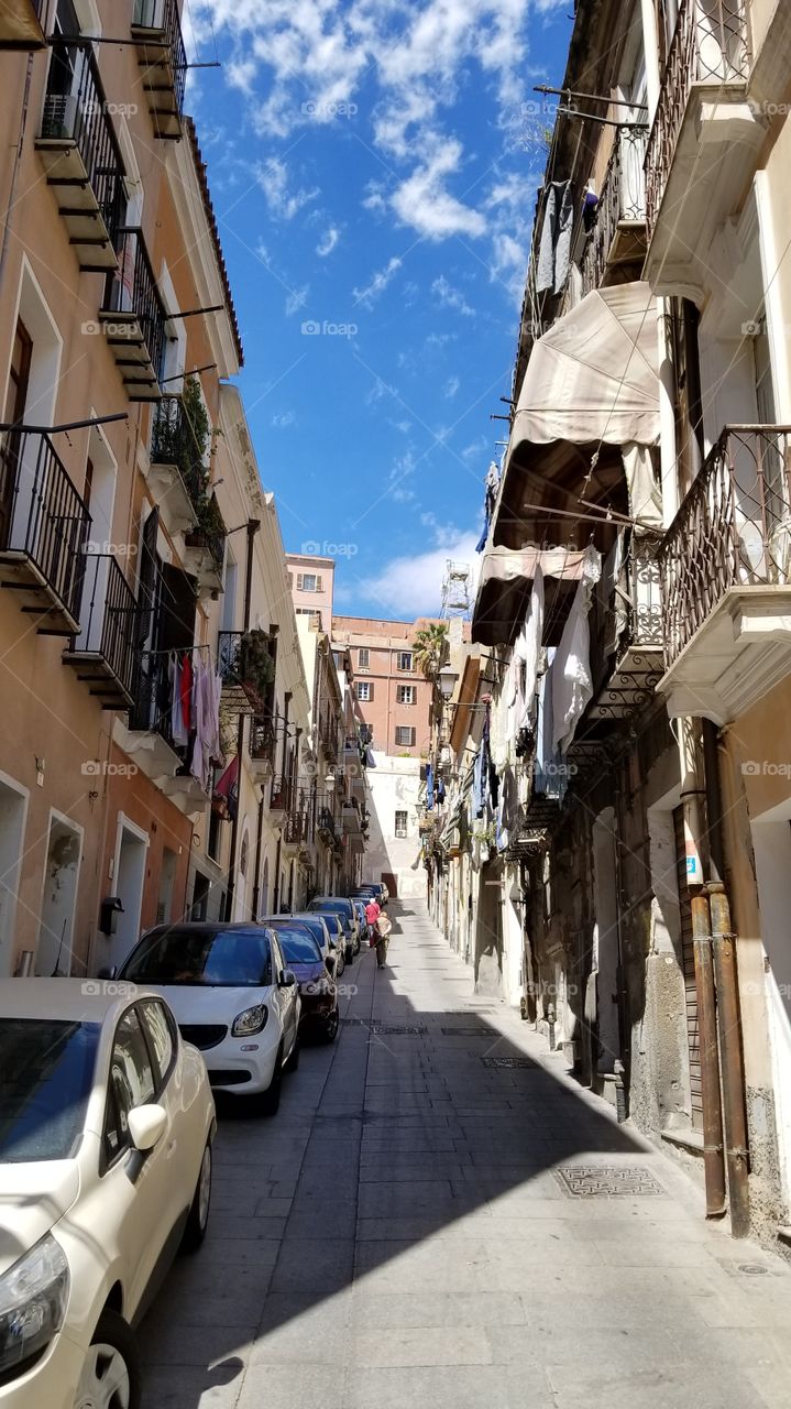 Narrow streets in Italy