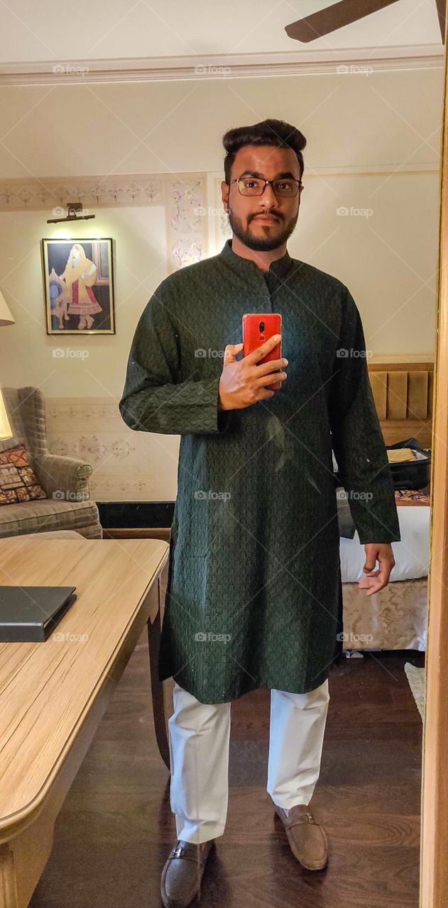 Selfie in an ethnic attire