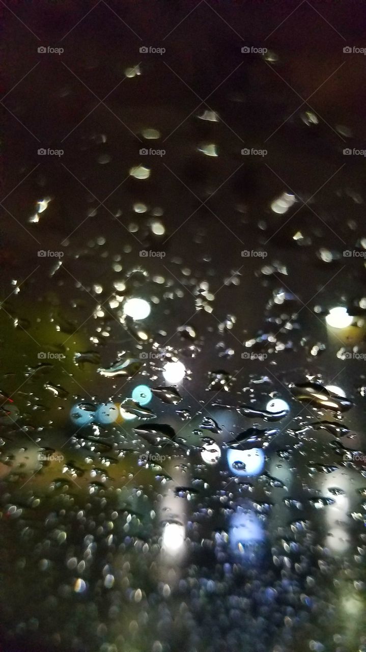 raindrops on my window