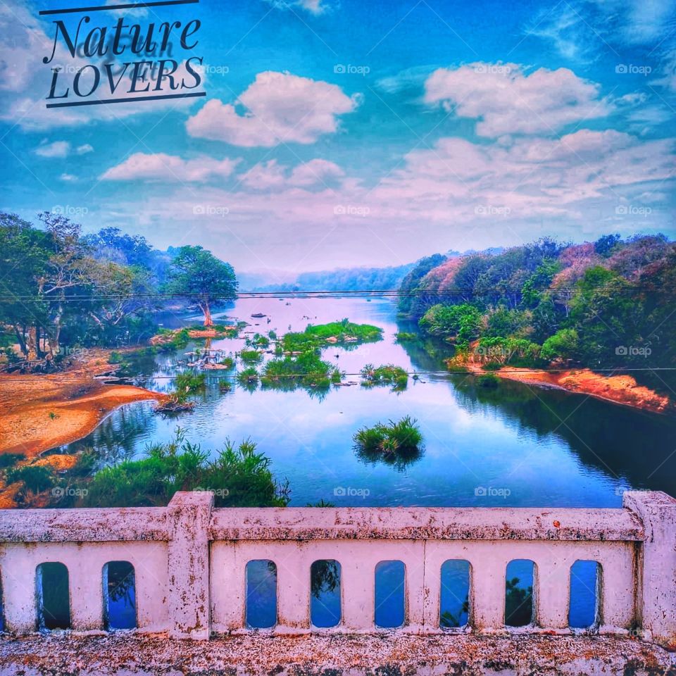 BRIDGE WITH BLUE SKY