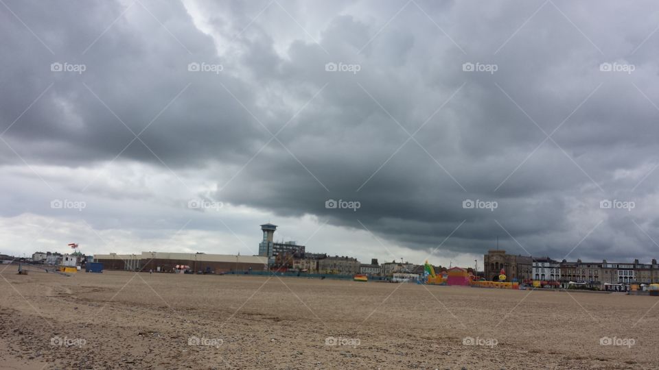 great clouds at Great Yarmouth