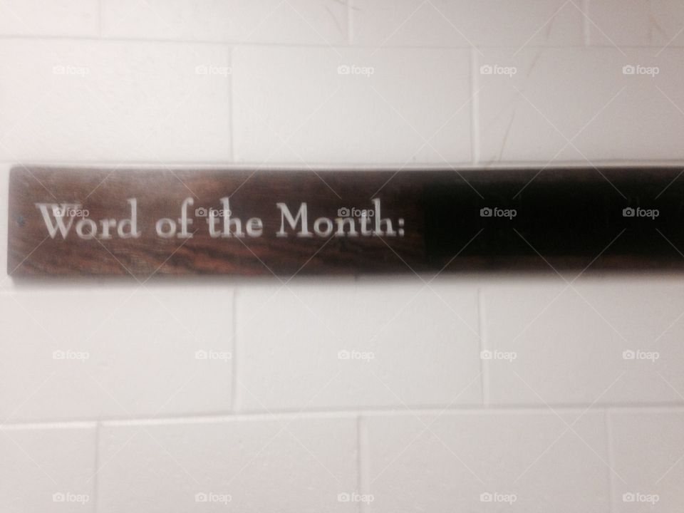 Word of the Month