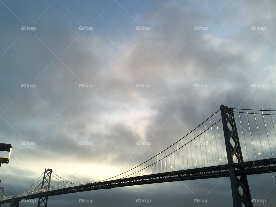 Bridge, Sky, No Person, Water, Suspension Bridge