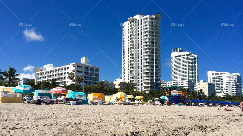 Miami Beach Blue Skies. Taken November 2015.