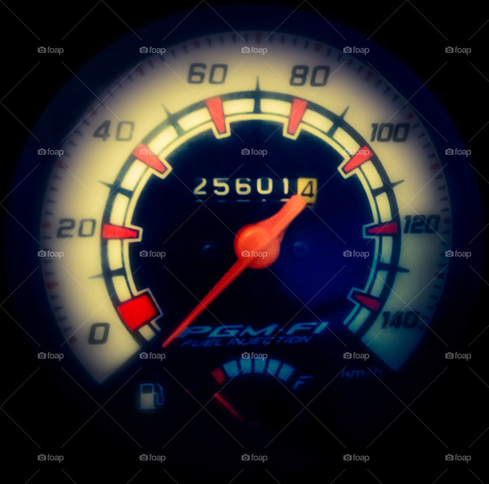 The speedometer worn motor