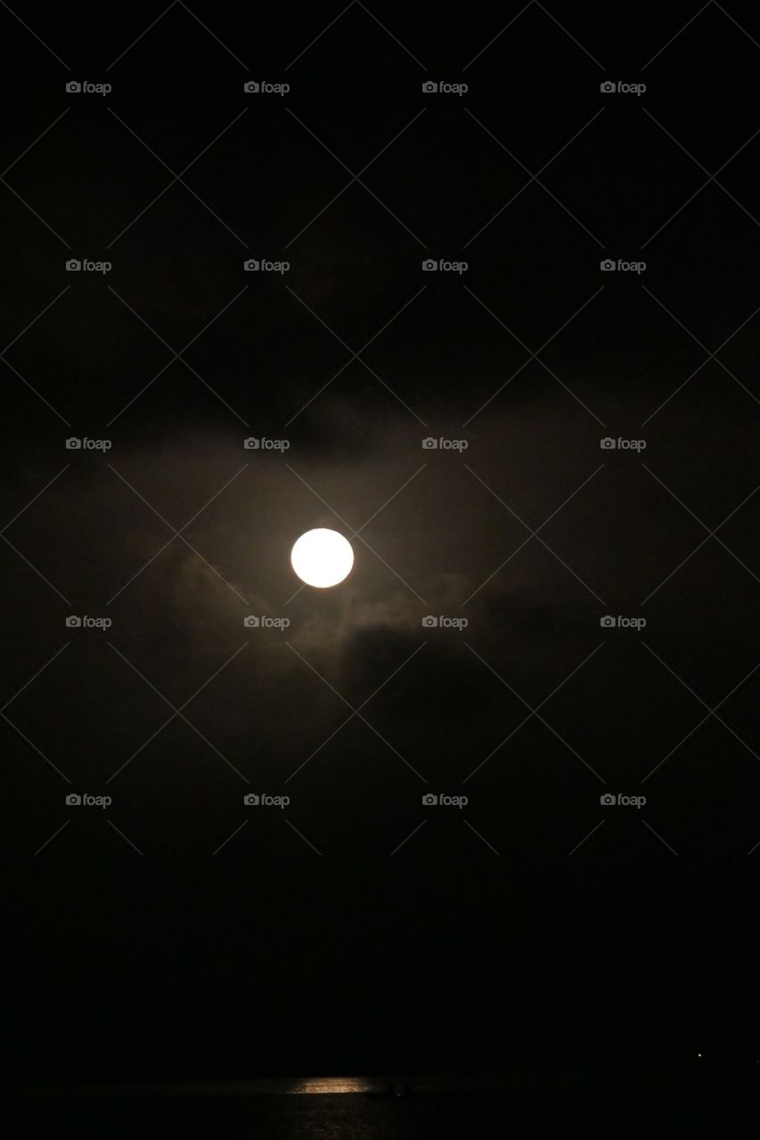 reflection over a lagoon