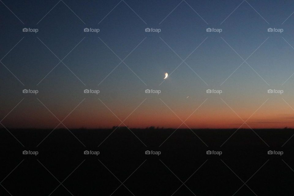 Evening skies in the prairies 