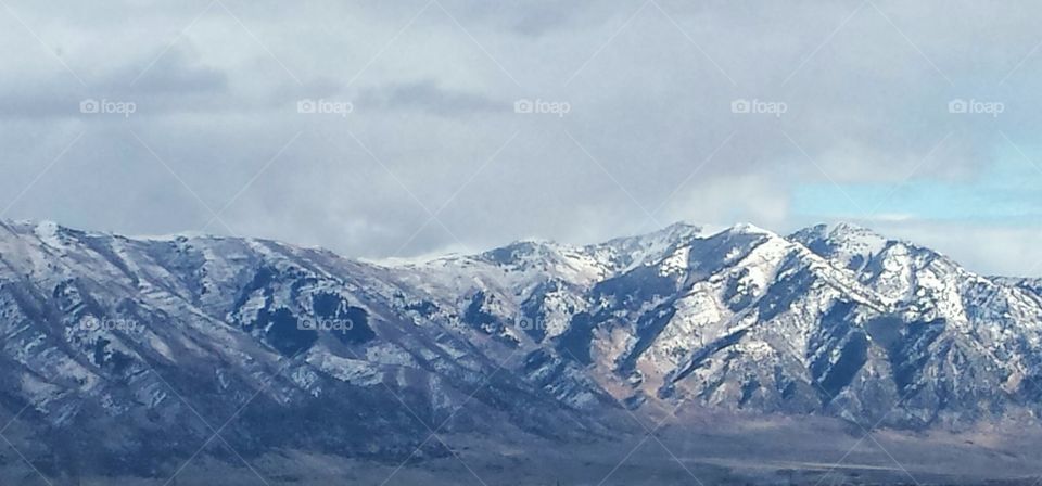 Snow Drenched Mountains