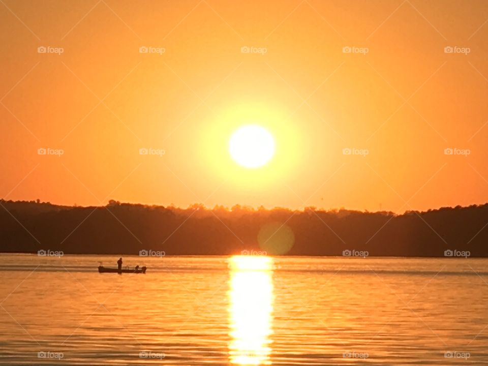 Sunset fisherman 