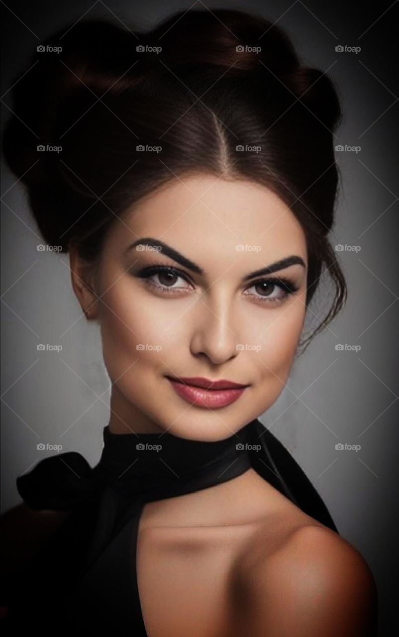 Portrait of a Russian woman.  Russian view.  Eyes are the mirror of the soul