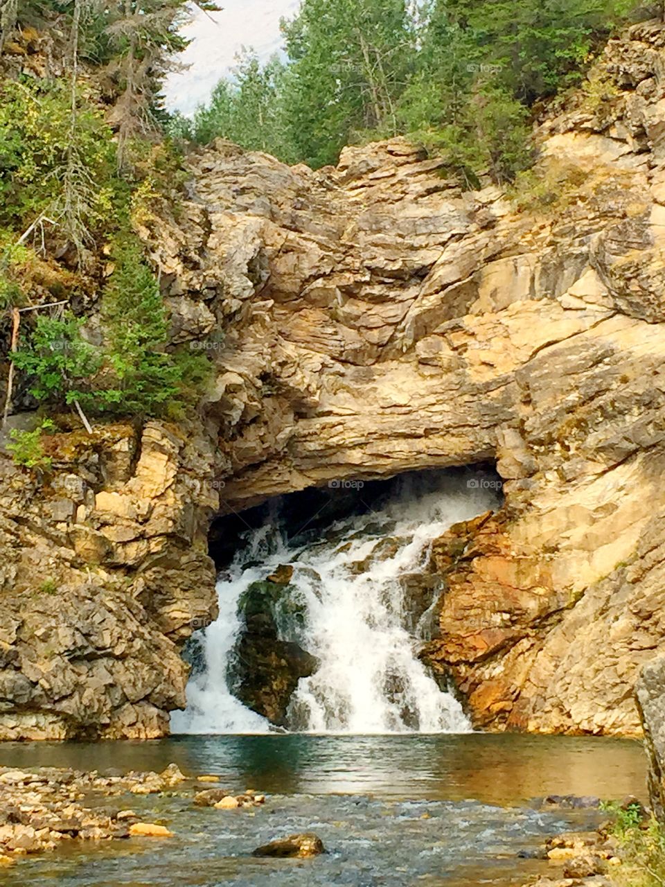 Running Eagle Falls, Glacier National Park