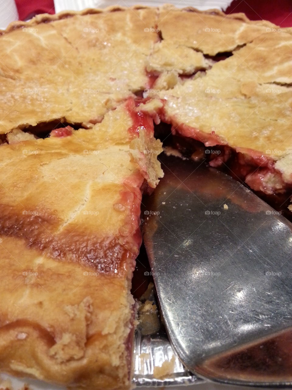 cherry pie. slice