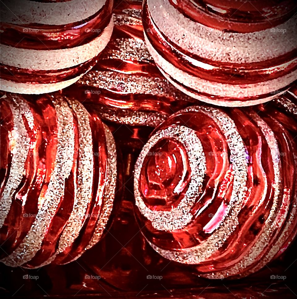 Christmas Ornaments Red And White