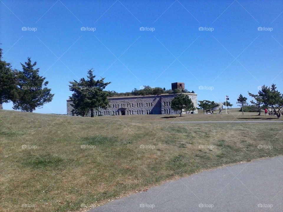 Where they defended this land in walking on