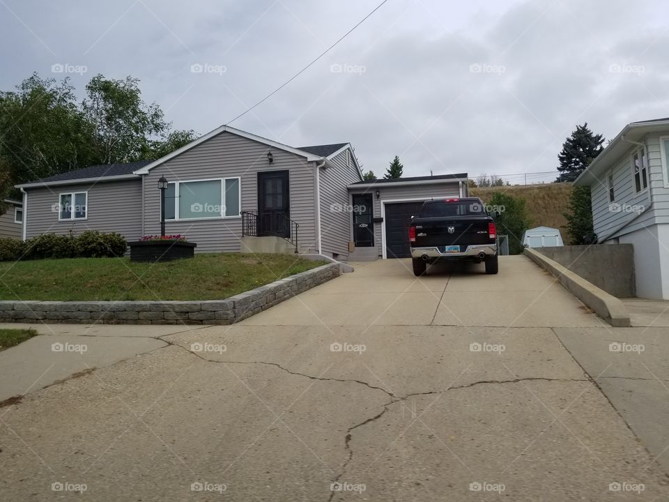 Home, House, Building, Driveway, Family