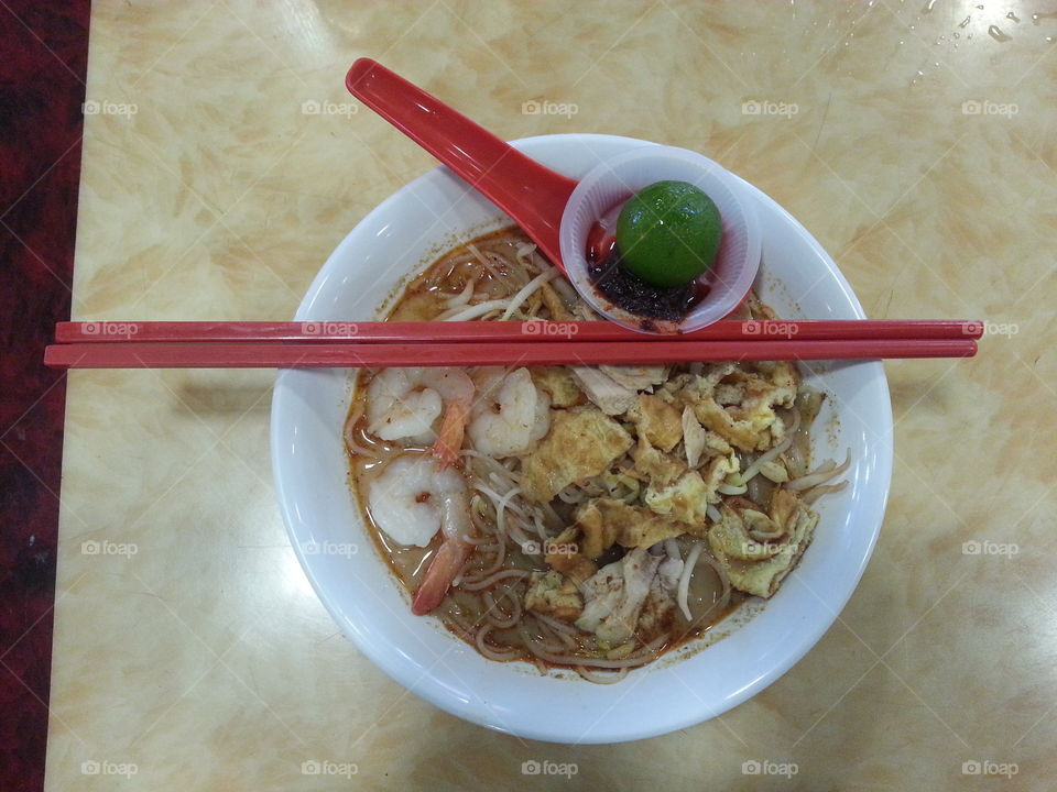 Popular asian spicy noodles called "Laksa" Must TRY !
