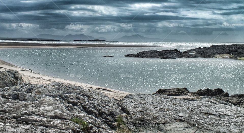 View of idyllic beach