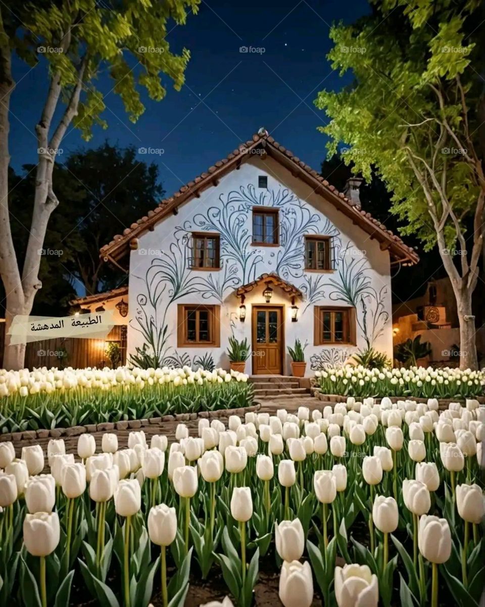 Glory be to God, the magnificent and picturesque view and the natural green trees are a view that is nothing more wonderful than it