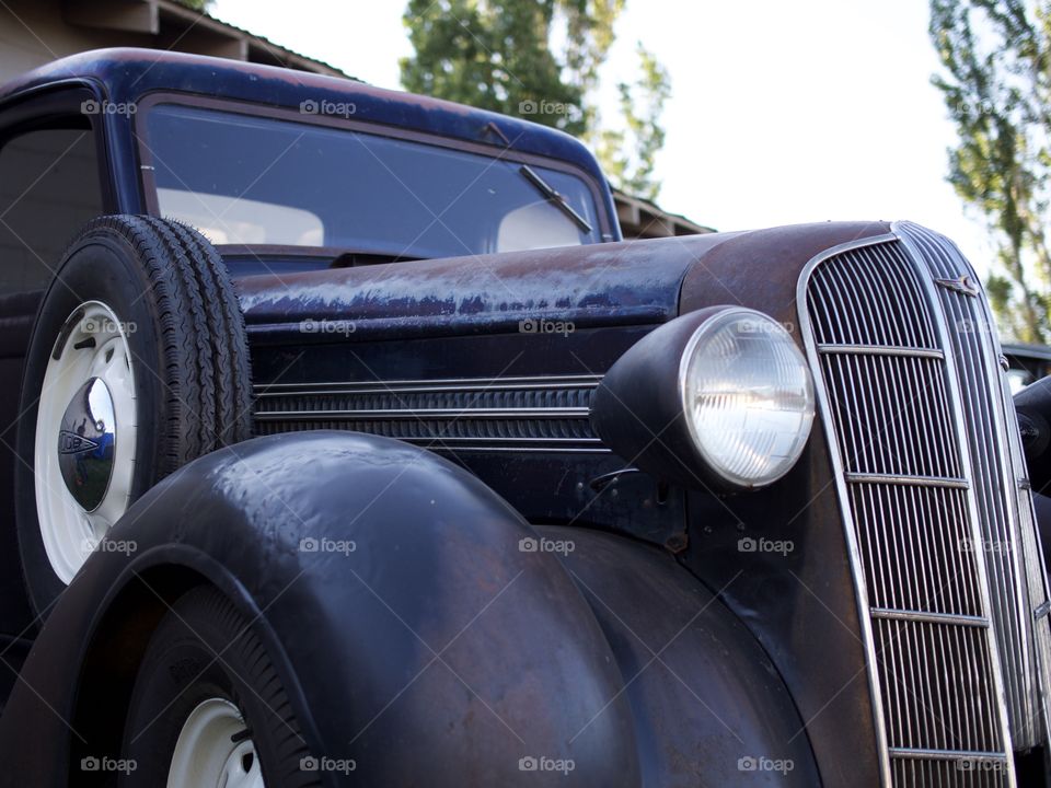 An old Ford Pickup truck 