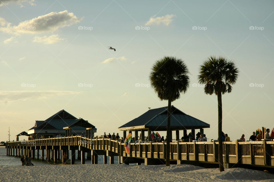 clearwater people evening pier by shotmaker