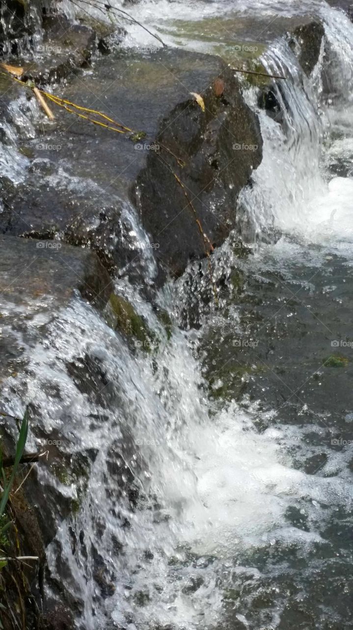waterfall close up