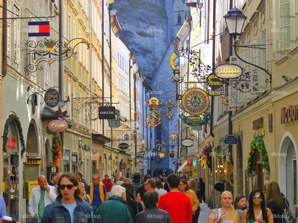 Shopping in Salzburg.