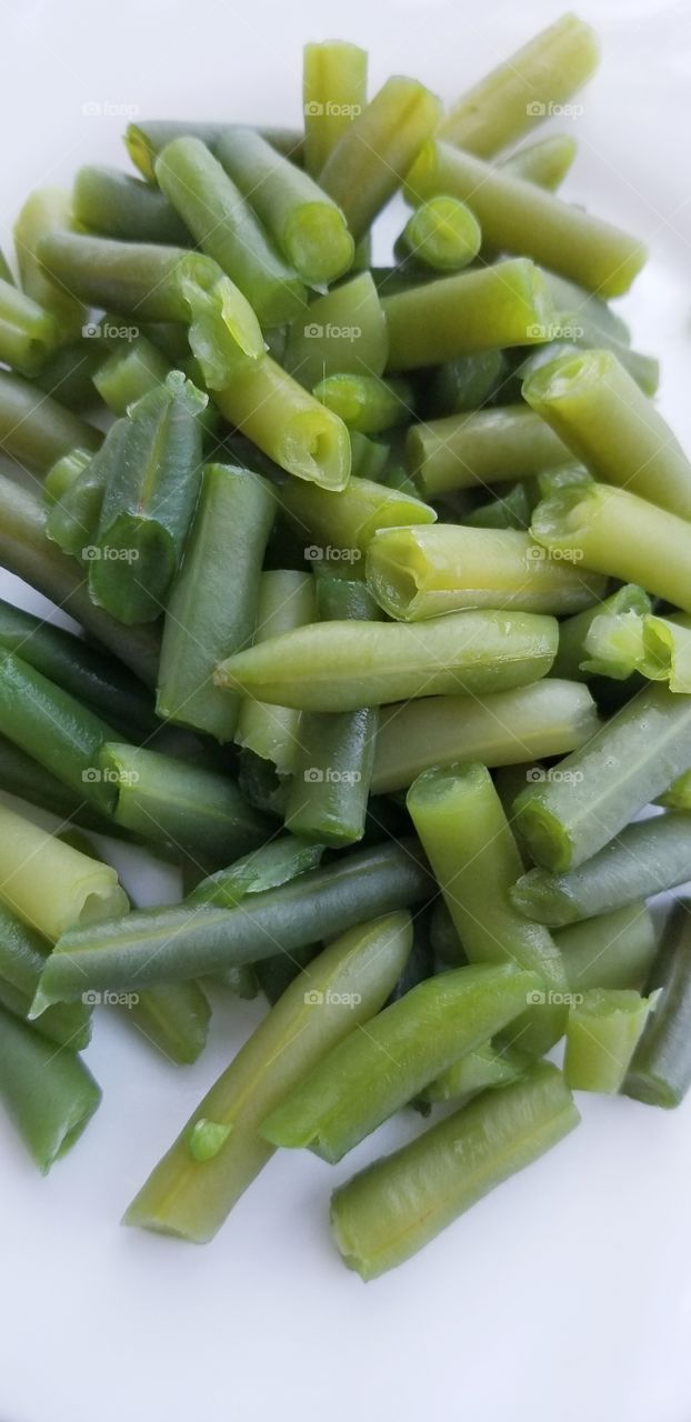 Green beans a healthy vitamin dietary product