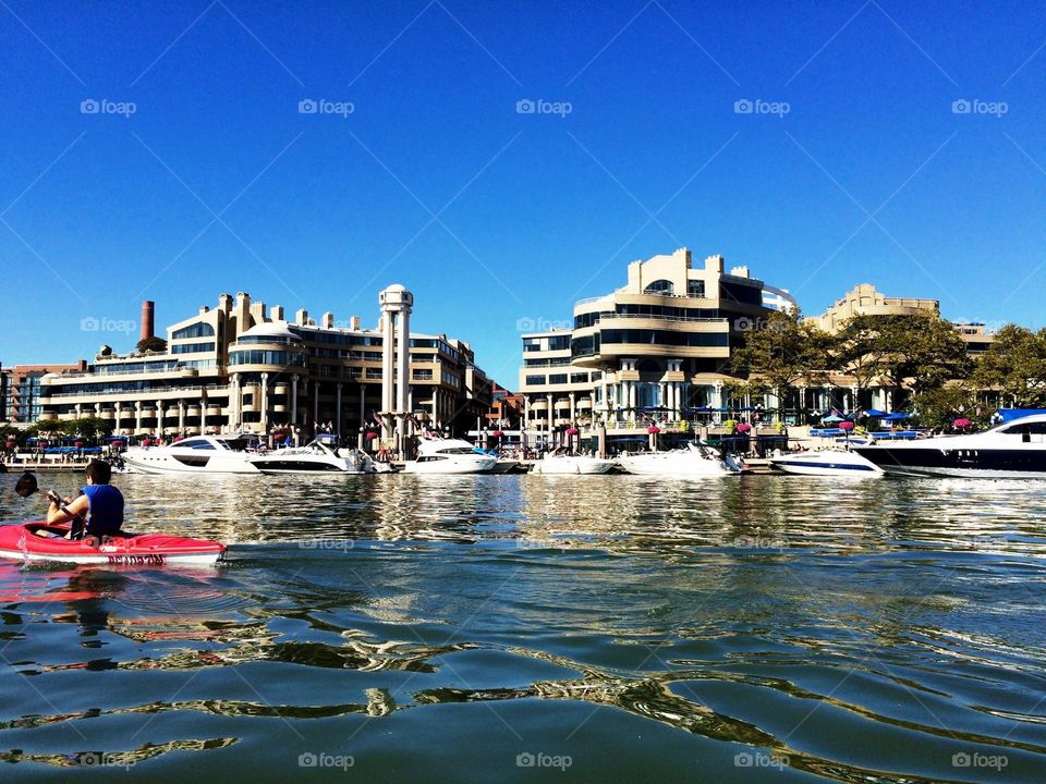 Kayaking on the Potomac. Kayaking on the Potomac