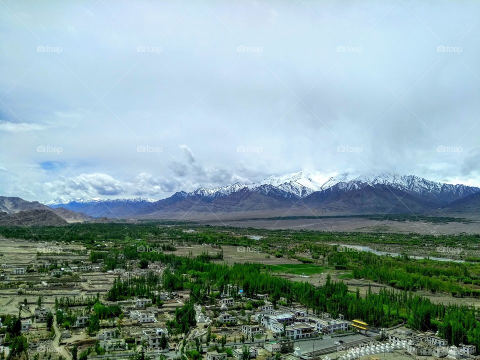 Top view of ladakh (Kingdom of mountains)