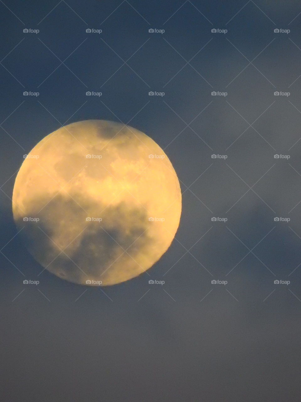 Full moon with clouds