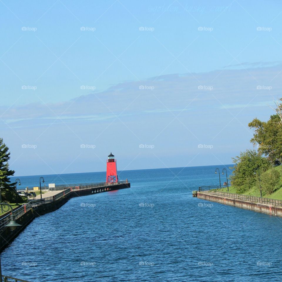 Lake Michigan -Petoskylighthouse