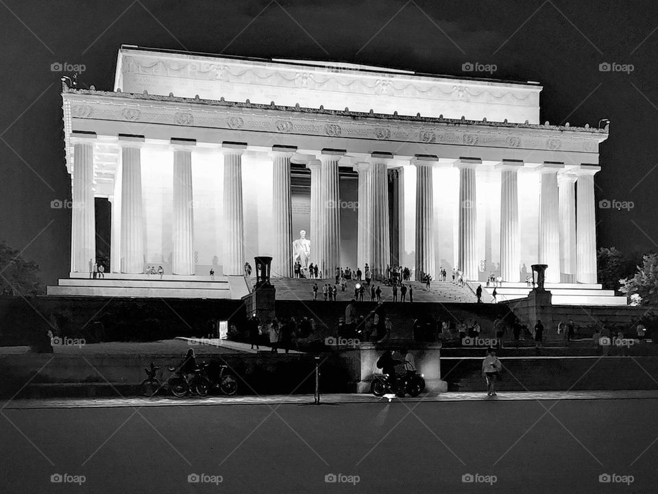 The Lincoln Memorial in Washington DC is a tribute to a historical figure that played a critical role in the foundation of America.