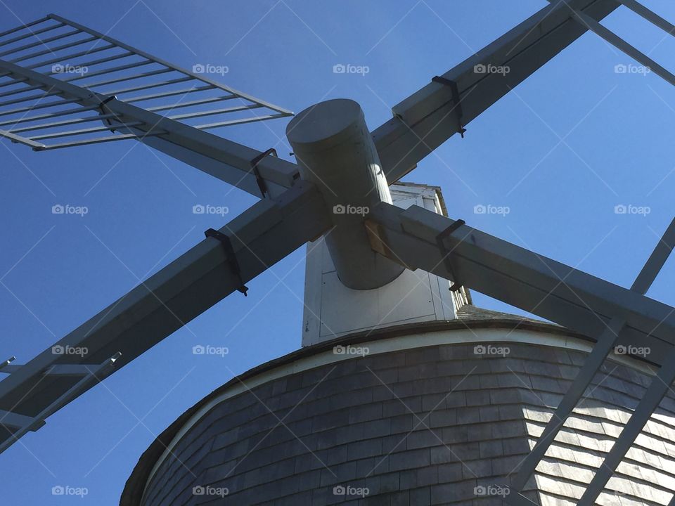 Close up of wind mill cape cod