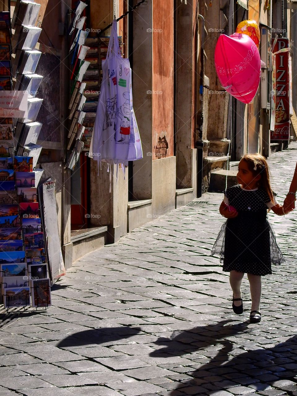 Little girl with balloon