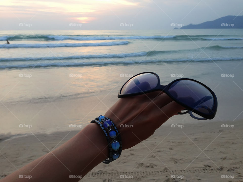 Enjoying the last summer days on the beach 