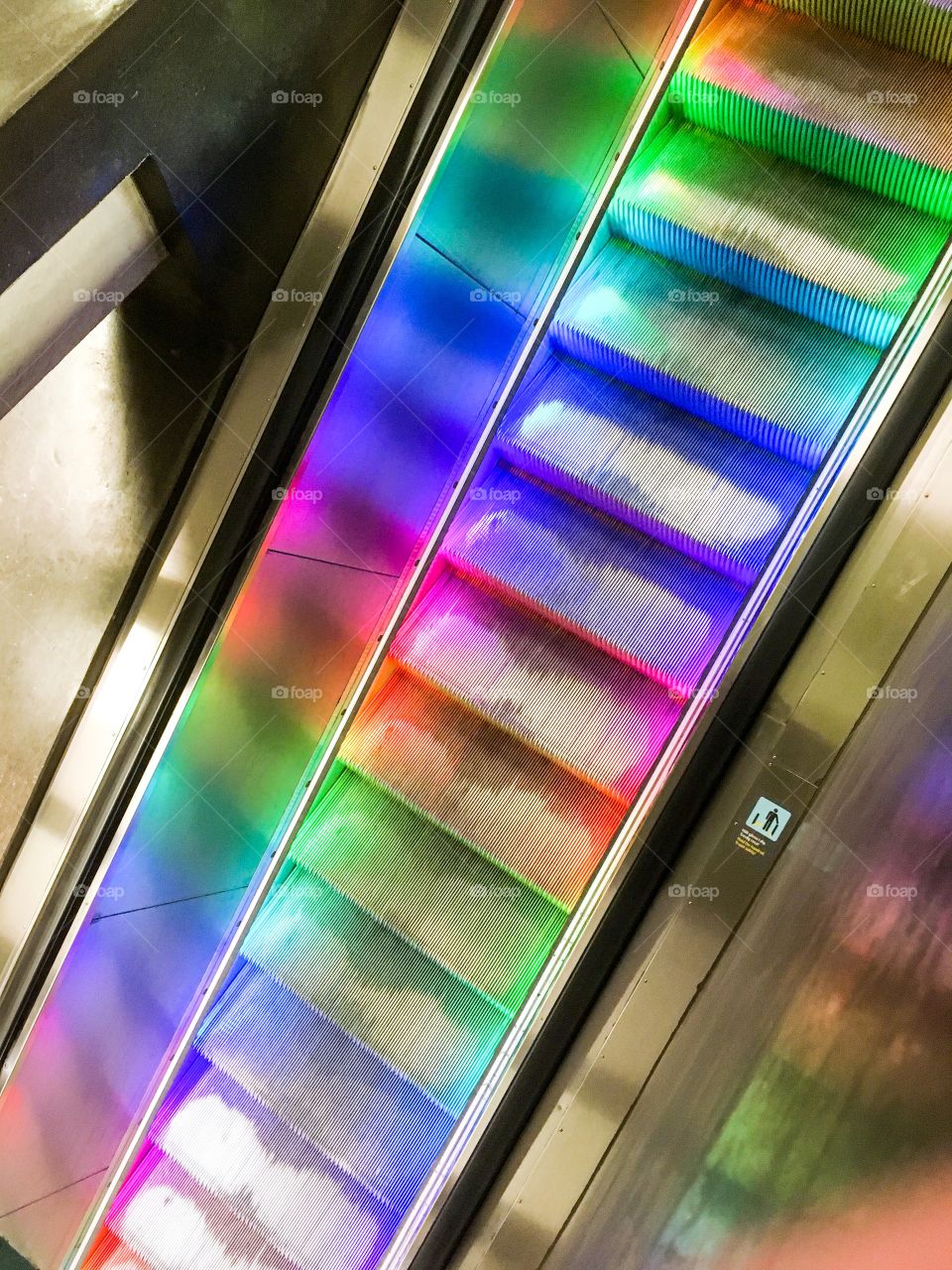 rainbow escalator