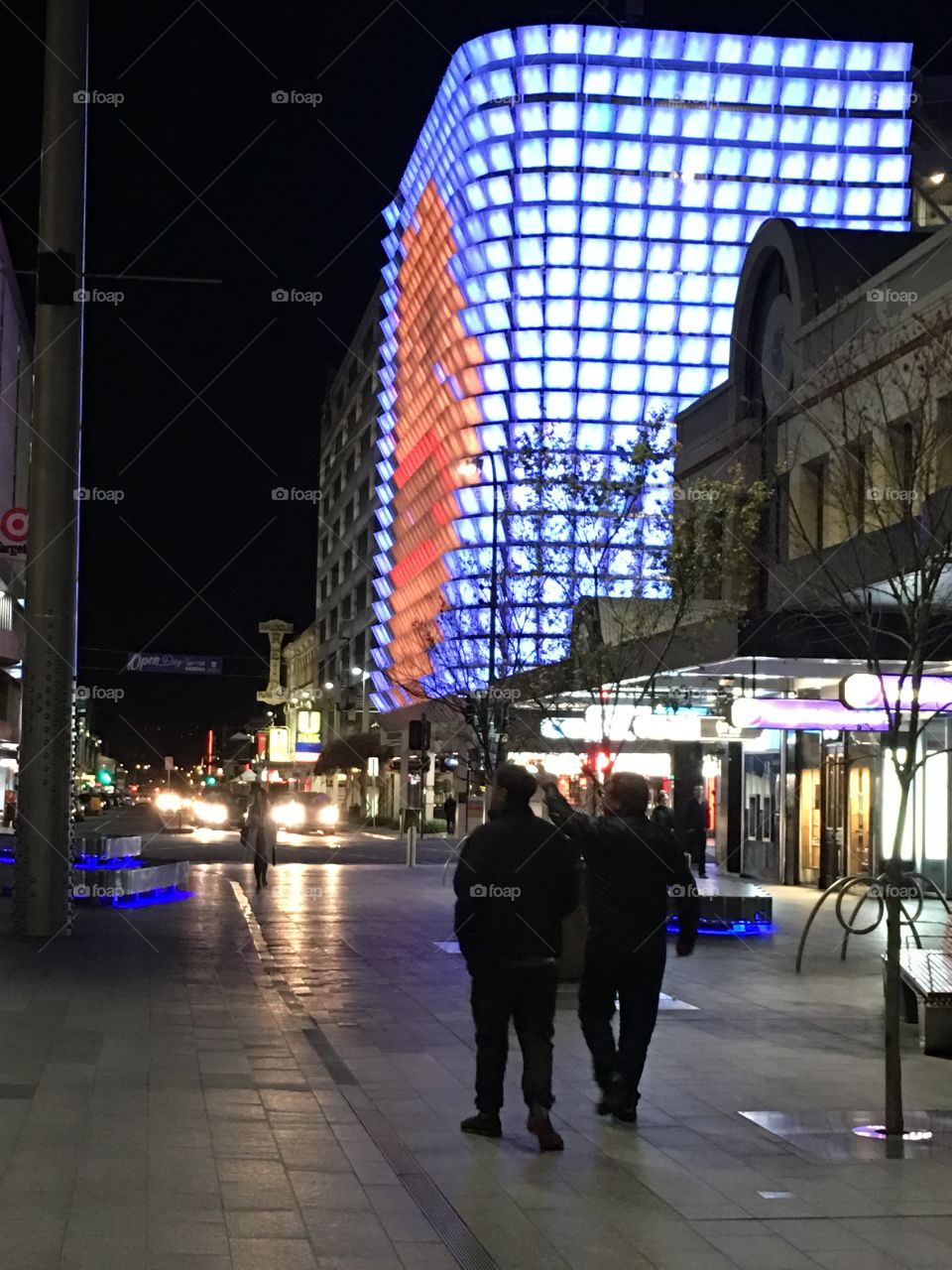 Adelaide south Australia city lights