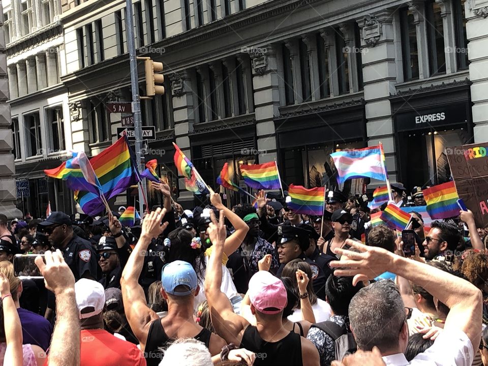 Pride celebrating 