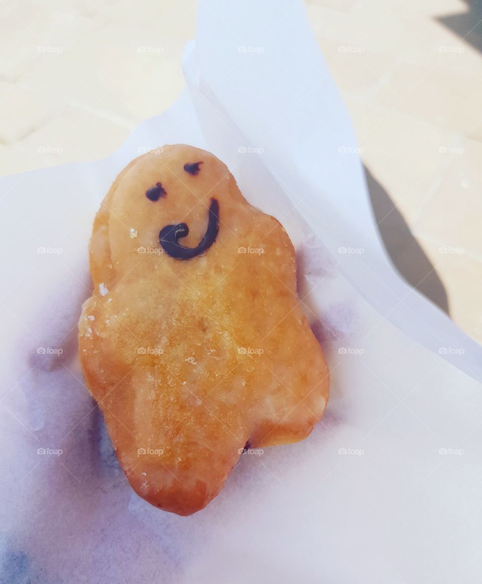 A happy doughnut