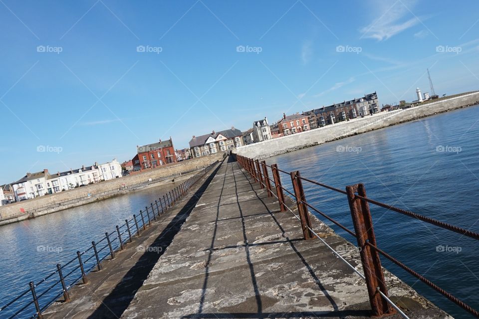 pier and railings