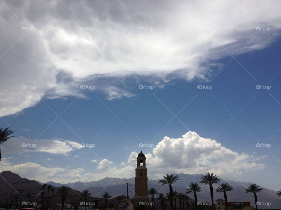 sky blue storm desert by davidi92260