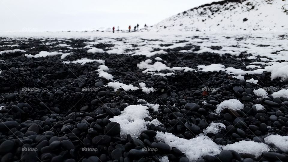 Black Sand Beach in Vík, Iceland

No filter. the sand is literally this black!