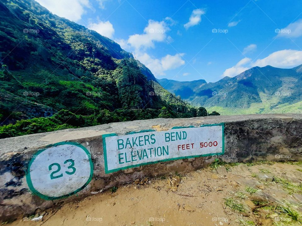 Bakers bend in srilanka height 5000feets
