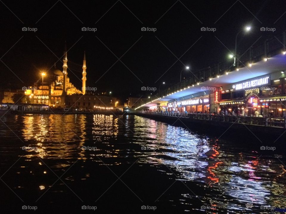 Galata Bridge in the Night