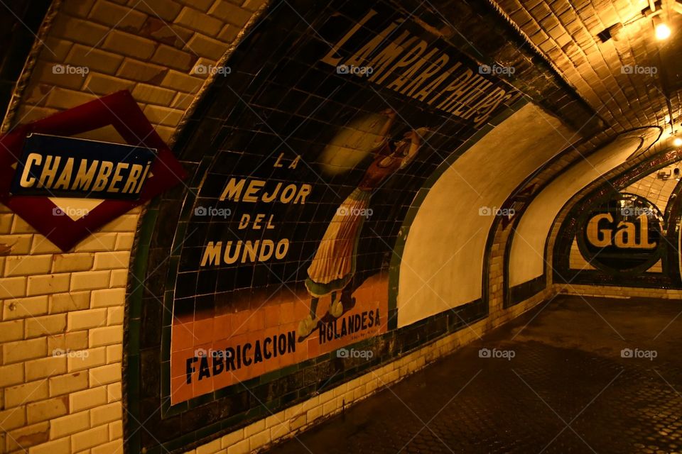 Estación de Metro "Chamberi"

Metro station "Chamberi"