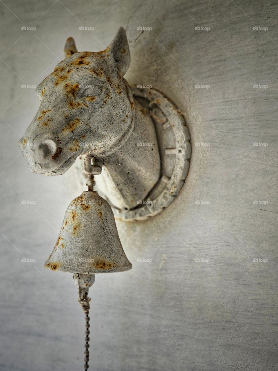 Ancient metal door bell