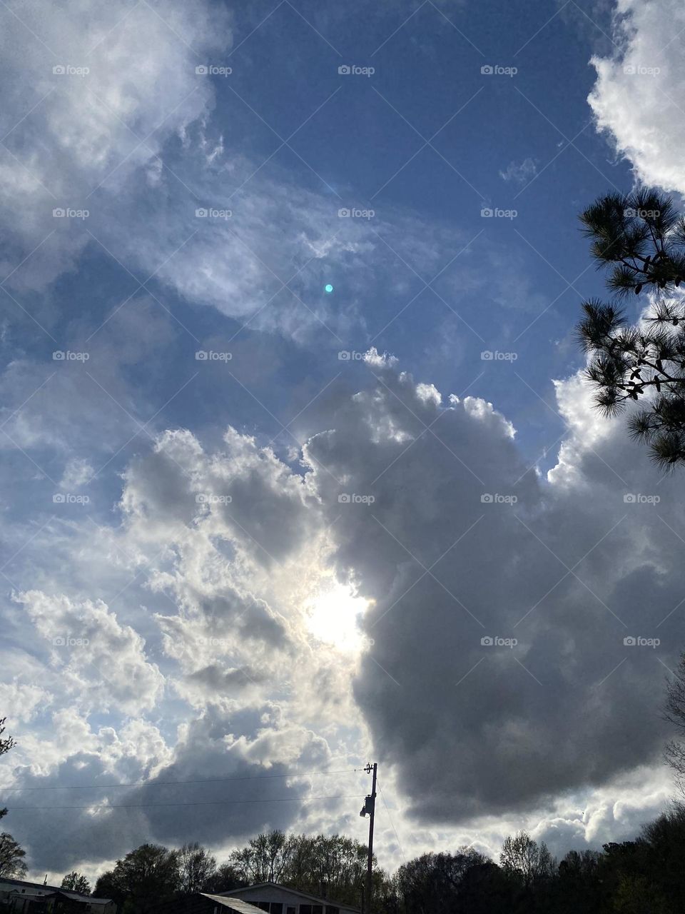 I see a face in the clouds do you 