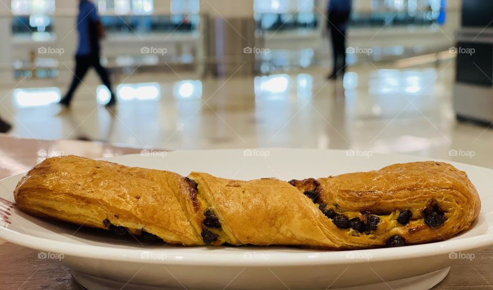 A chocolate twist awaits a fork punch!