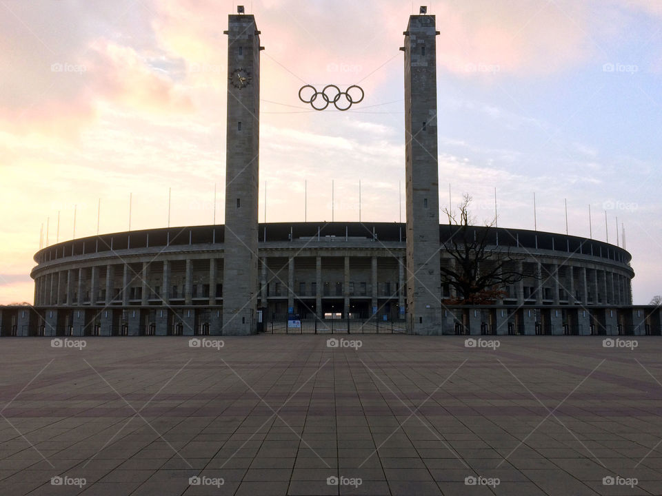 Stadium. Olympic stadium of Berliners team Herta.