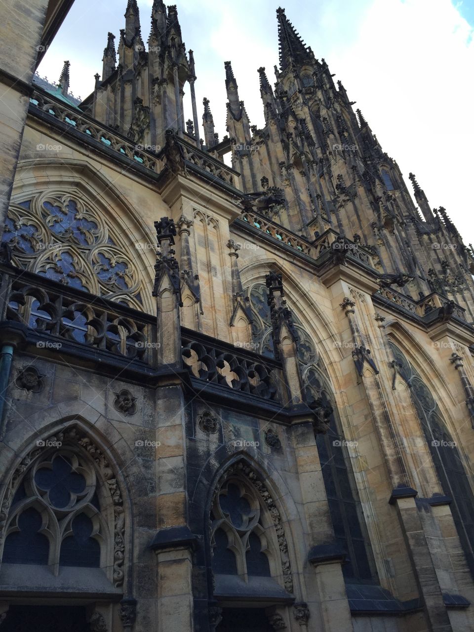Outside St Vitus cathedral 